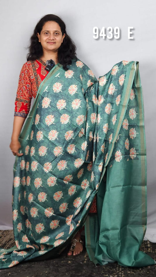 Cotton mix Daily Wear Sarees 9439