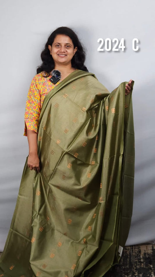 Semi Tusser Silk Sarees 2024