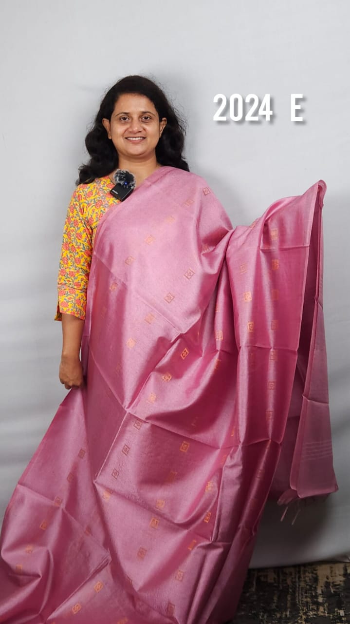 Semi Tusser Silk Sarees 2024