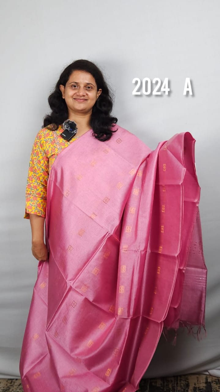 Semi Tusser Silk Sarees 2024