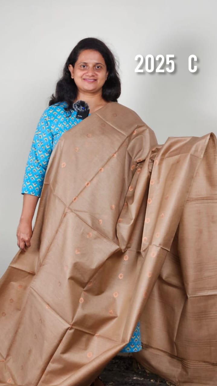 Semi tussar silk sarees 2025