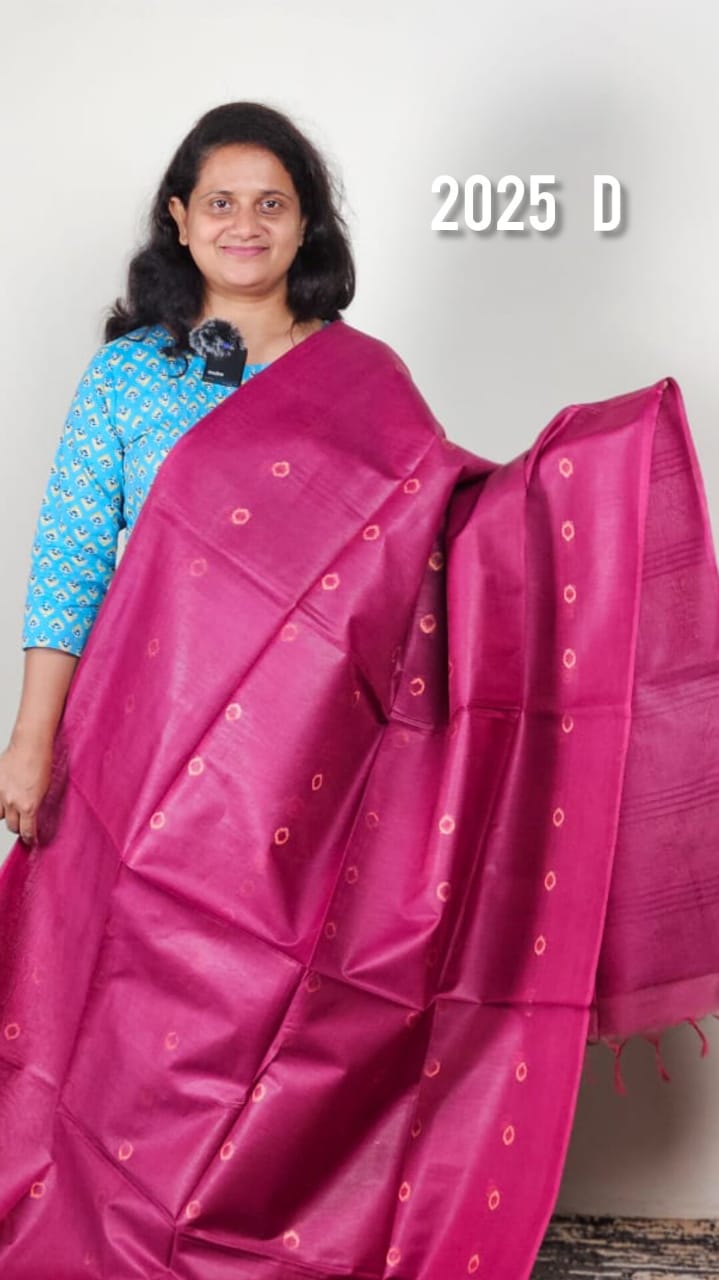 Semi tussar silk sarees 2025