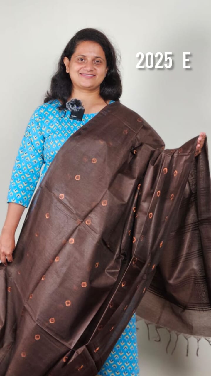 Semi tussar silk sarees 2025