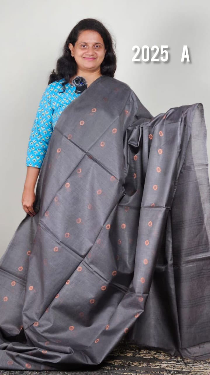 Semi tussar silk sarees 2025