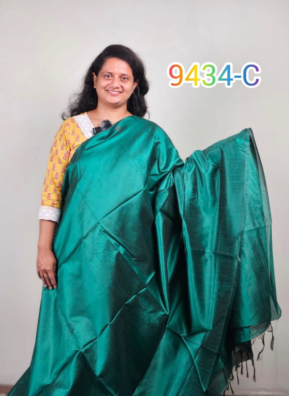 Semi Silk Sarees 9434