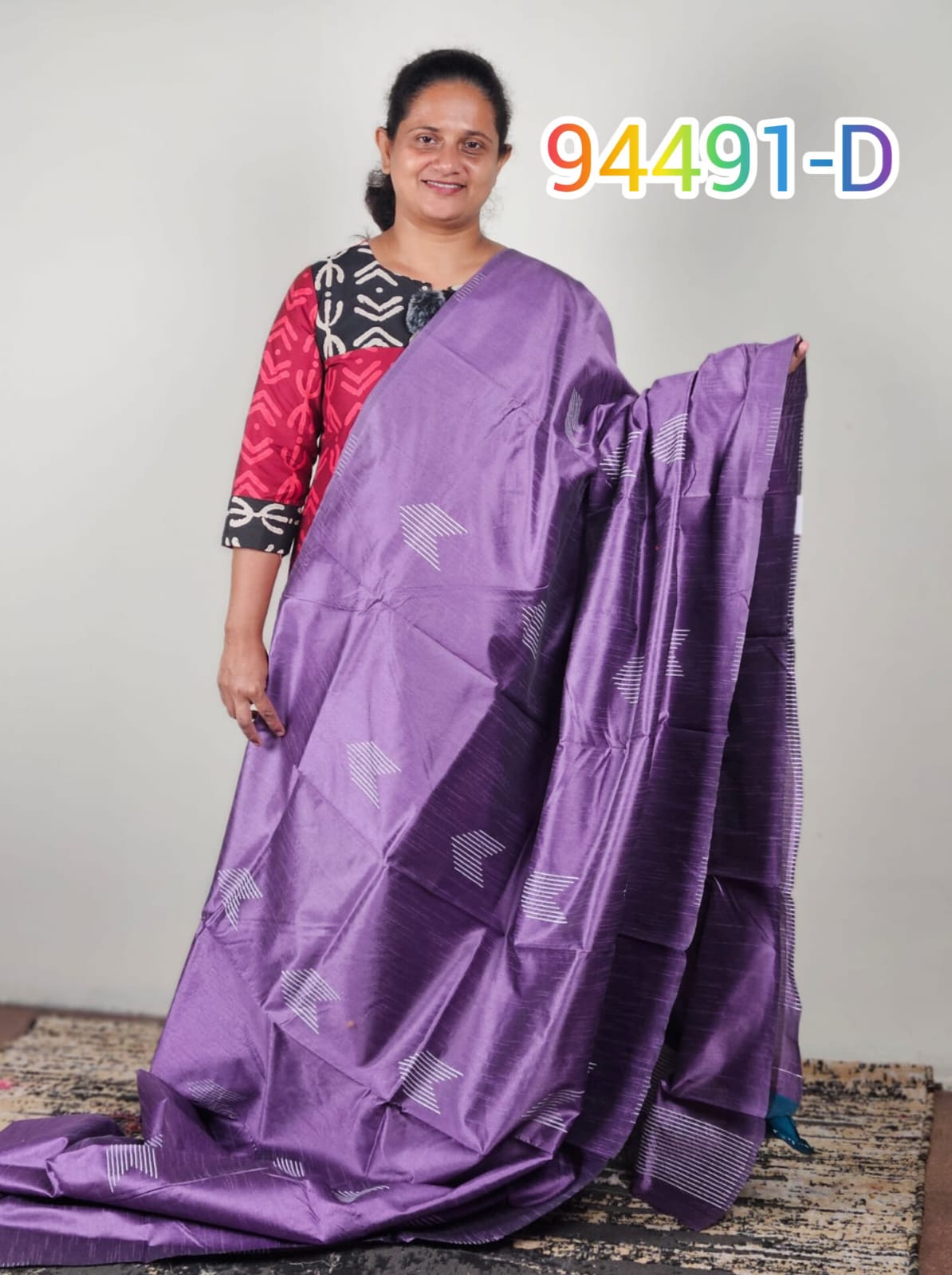 Semi Silk Sarees 94491