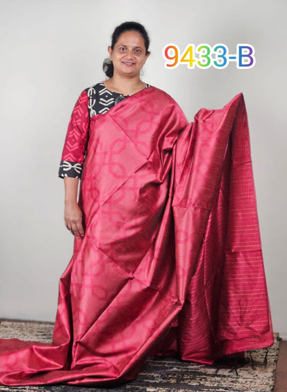 Semi Silk Sarees 9433