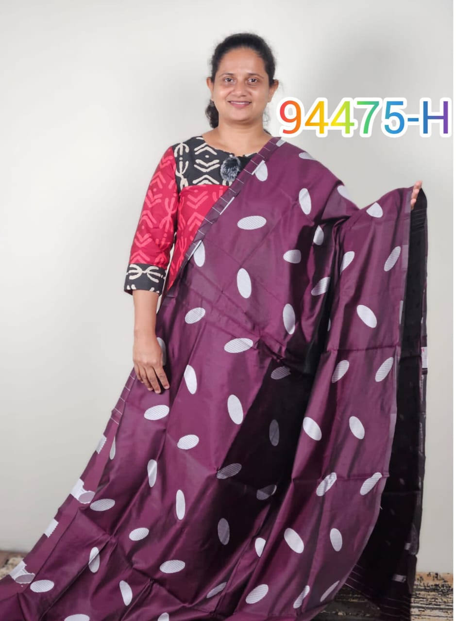 Litchi silk sarees 94475