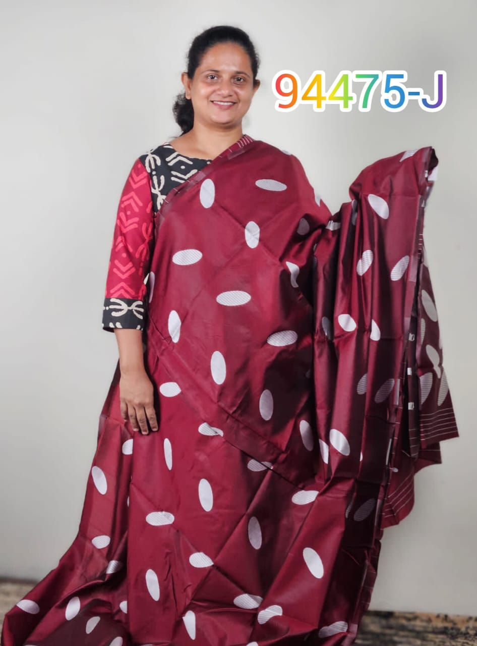 Litchi silk sarees 94475