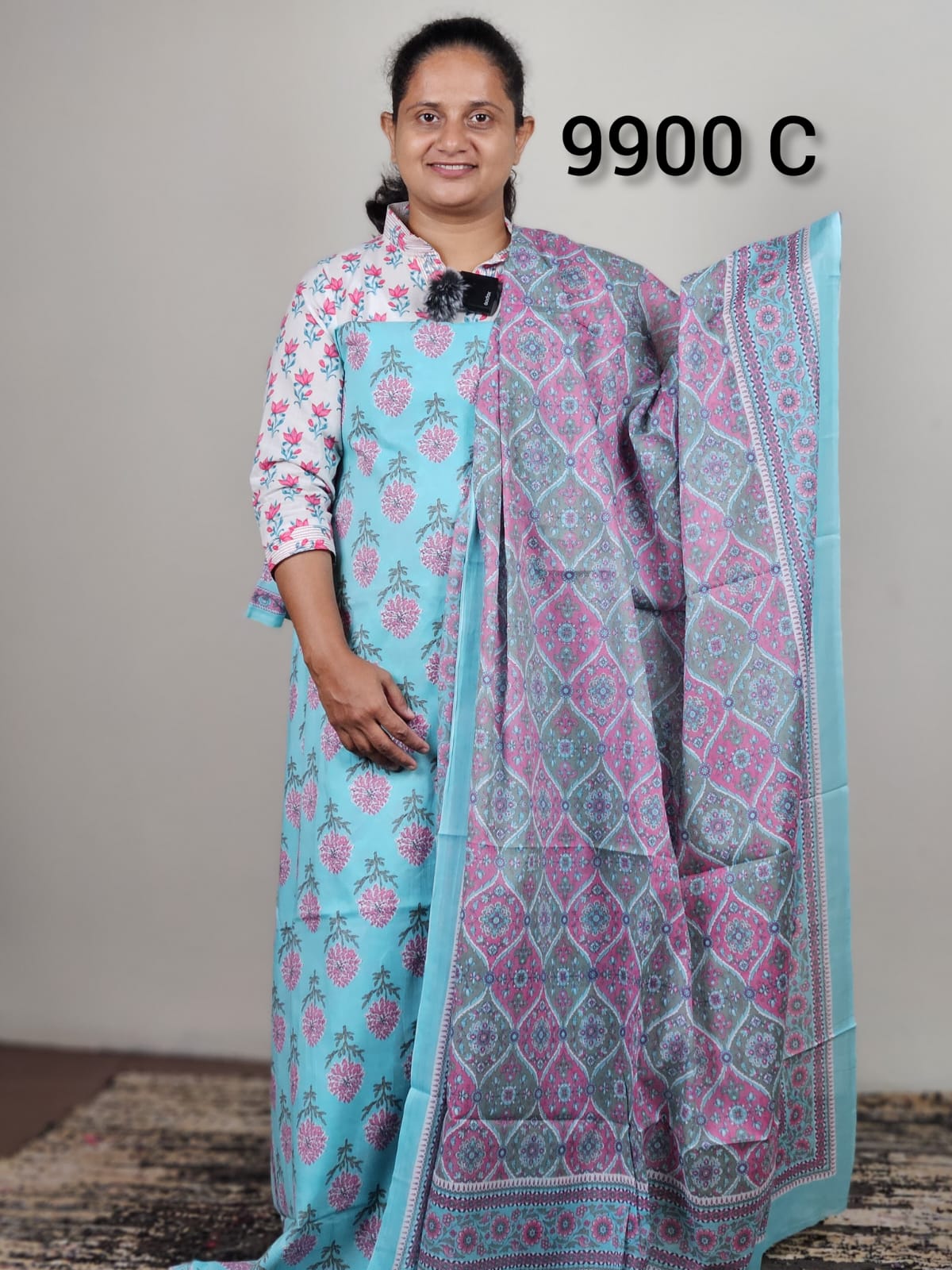 Cambric Cotton unstitched Suits 9900