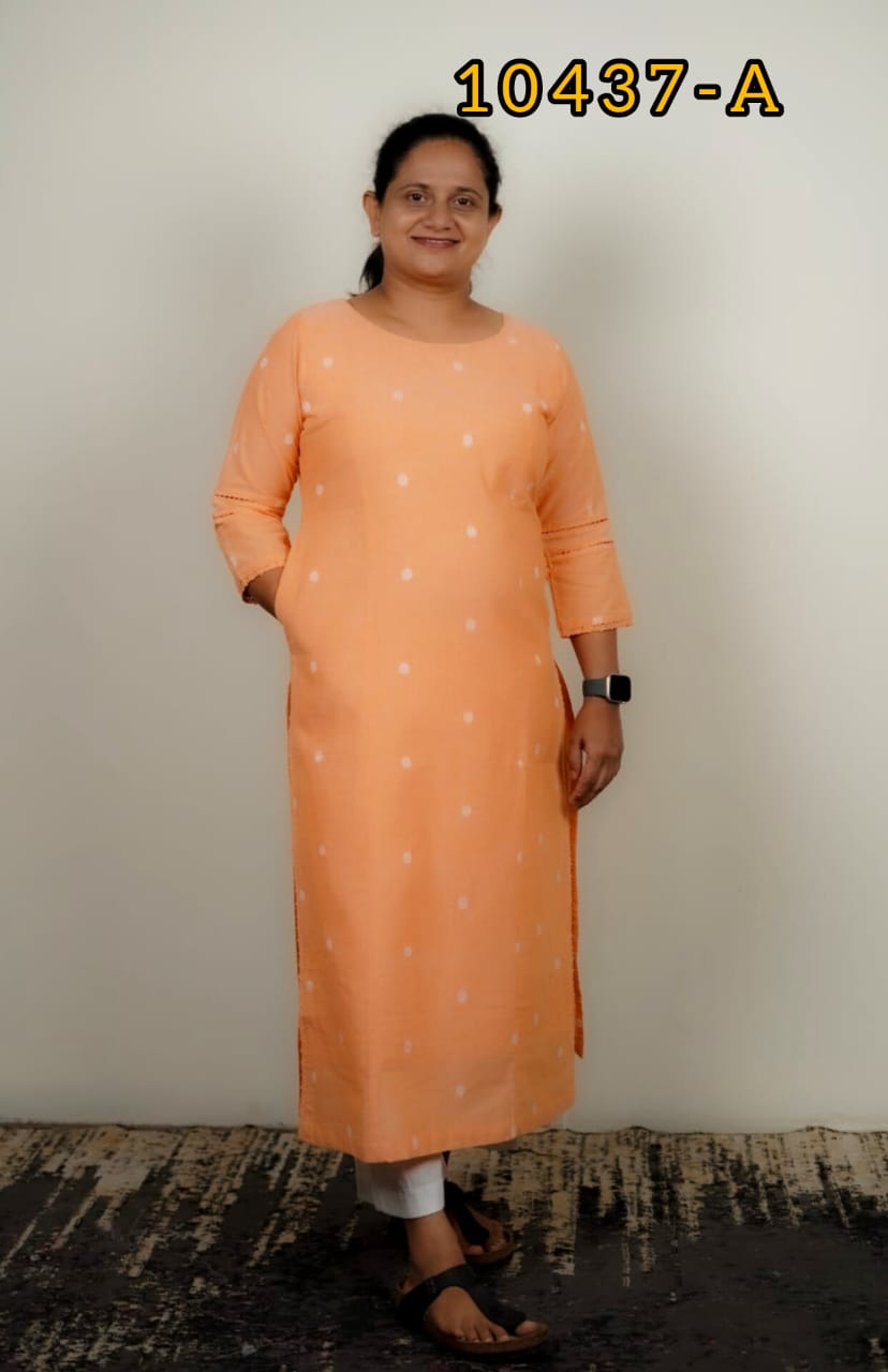 Cotton mix and match kurthi  10437