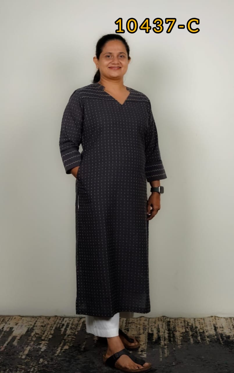 Cotton mix and match kurthi  10437