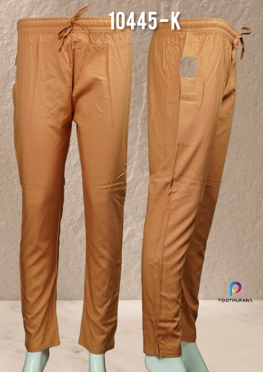 Rayon pencil fit pants 10445