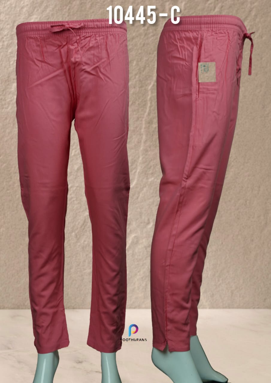 Rayon pencil fit pants 10445