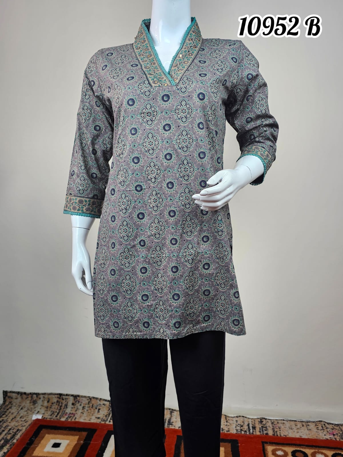 Cotton short top kurthi collections 10952