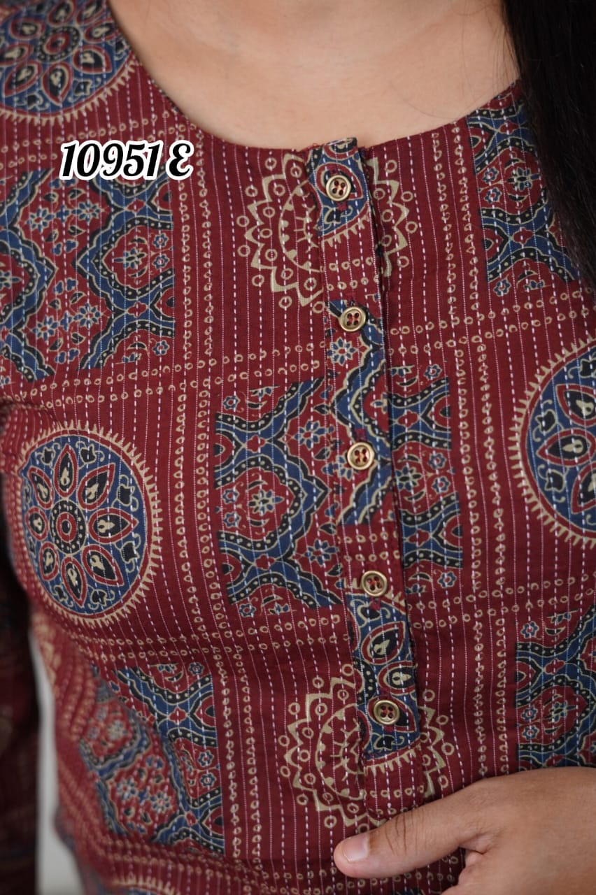 Kantha cotton daily wear kurthi 10951