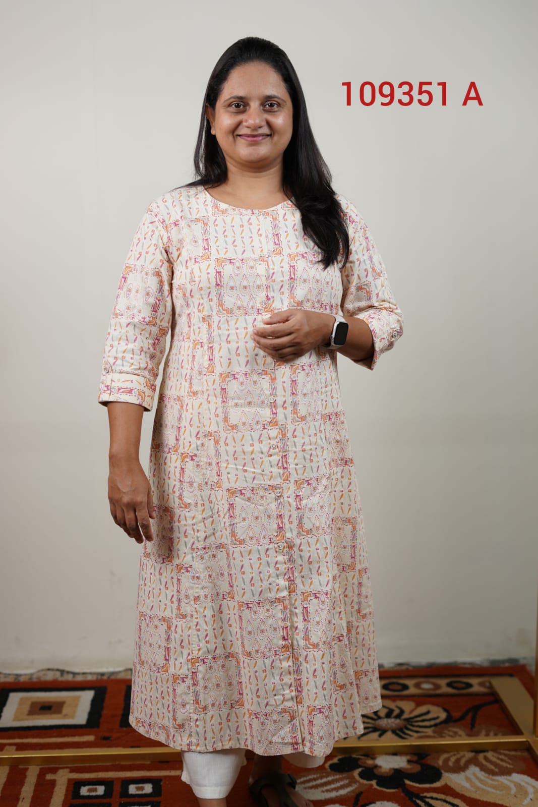 Cotton Linen Kurthi 109351