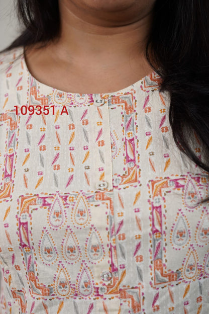 Cotton Linen Kurthi 109351