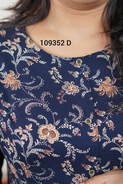 Rayon printed kurthi collections 109352