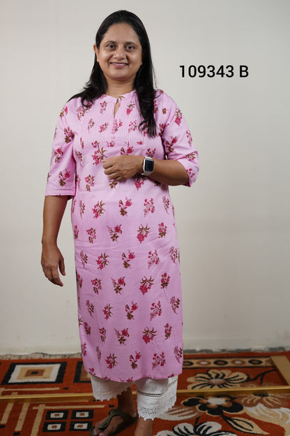 Cotton daily wear kurthi collections 109343