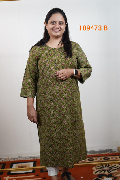 Kantha cotton kurthi collection 109473