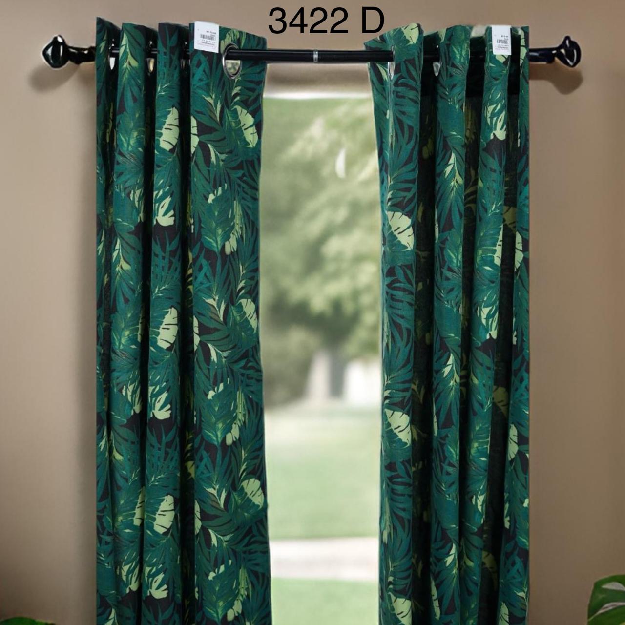 Door Curtain | Ring Curtain | 100% Cotton | 7ft X 4ft | Single Piece |Code 3422