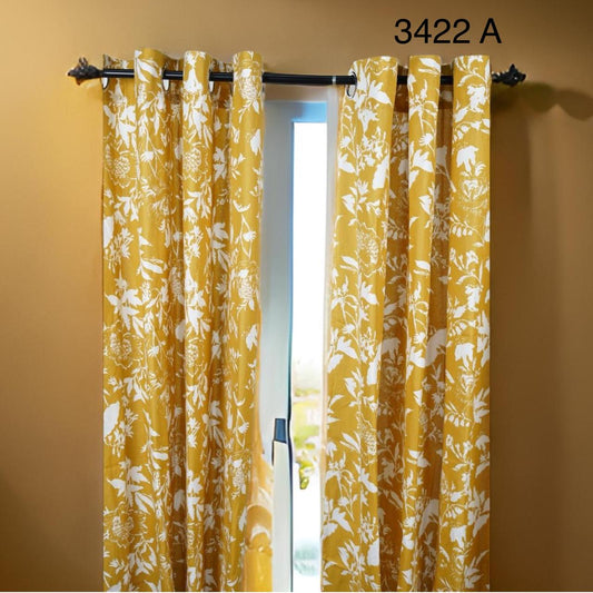 Door Curtain | Ring Curtain | 100% Cotton | 7ft X 4ft | Single Piece |Code 3422