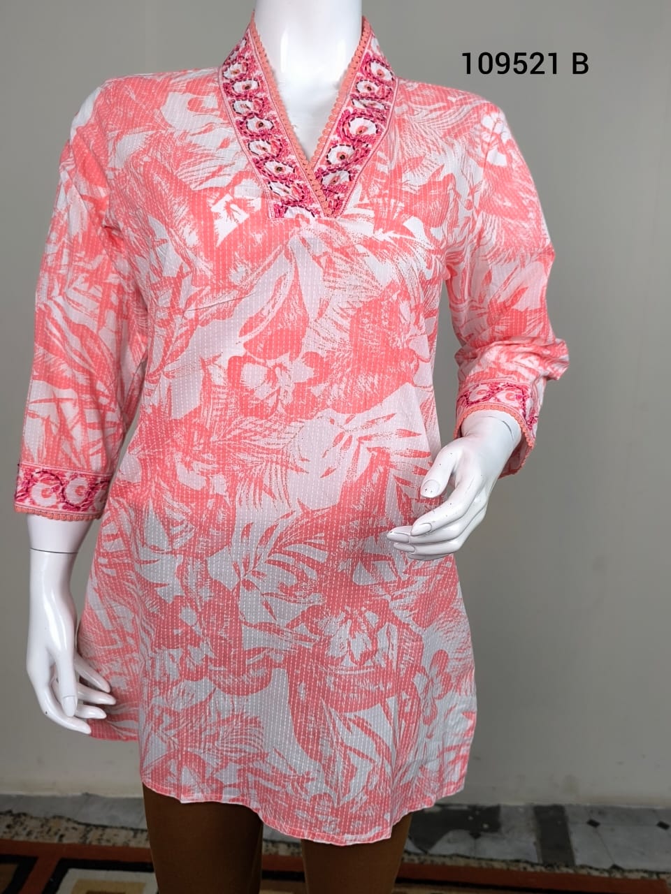 Cotton short top kurthi 109521