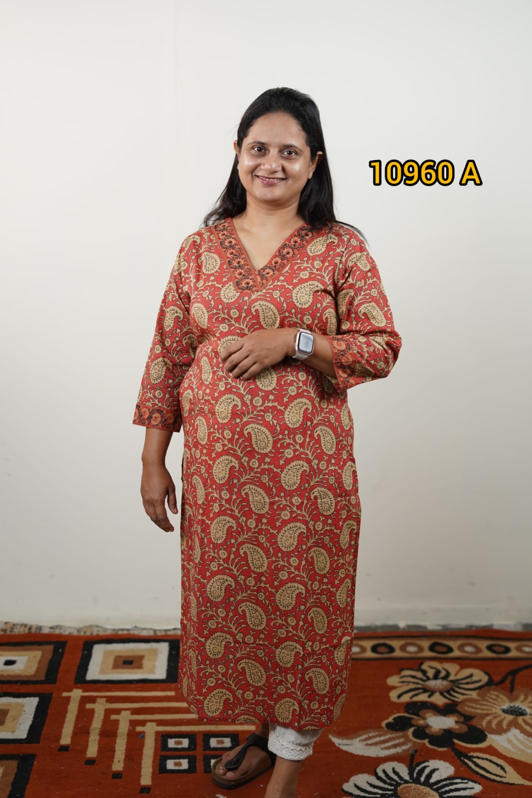 Printed cotton daily wear kurthi 10960