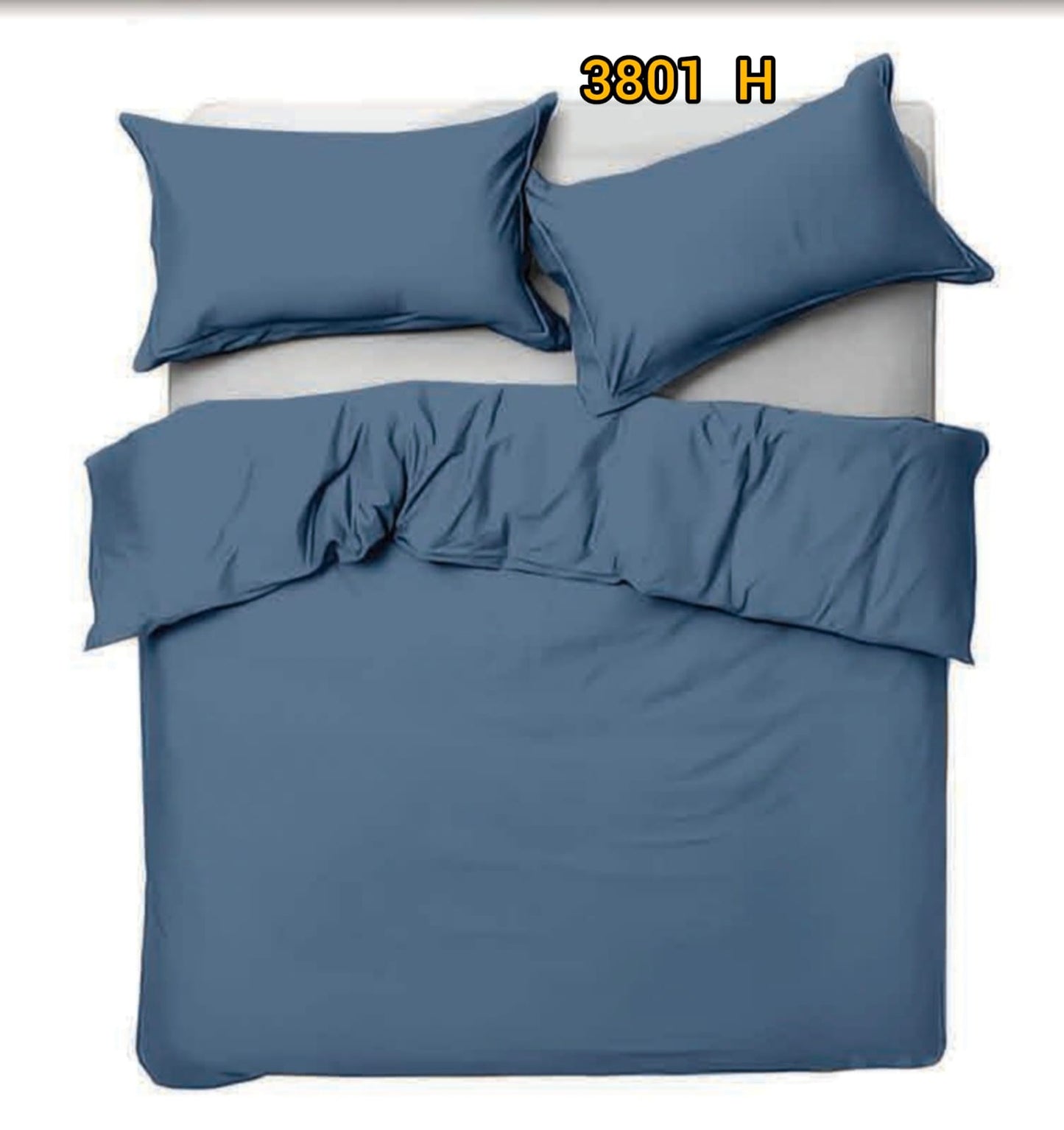 Cotton dyed King size bedsheet 3801