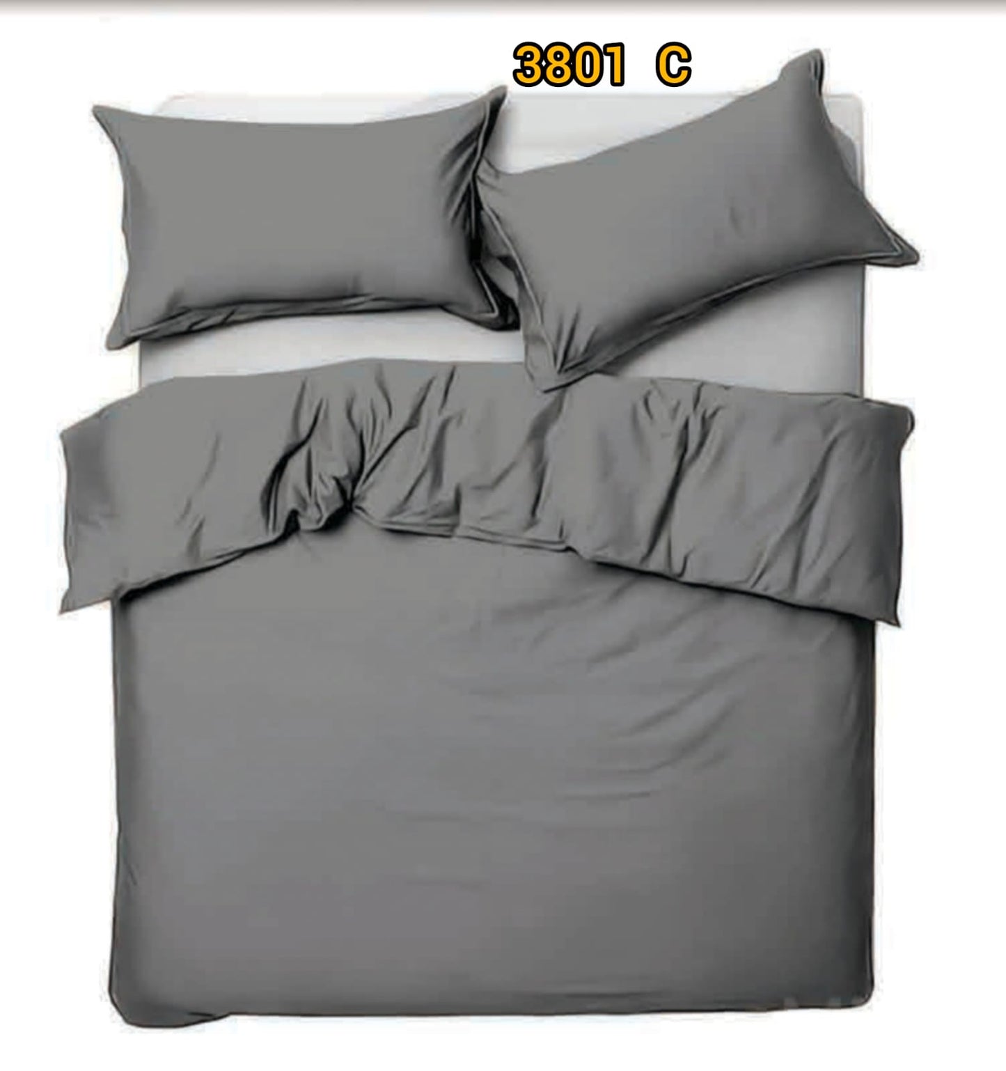 Cotton dyed King size bedsheet 3801