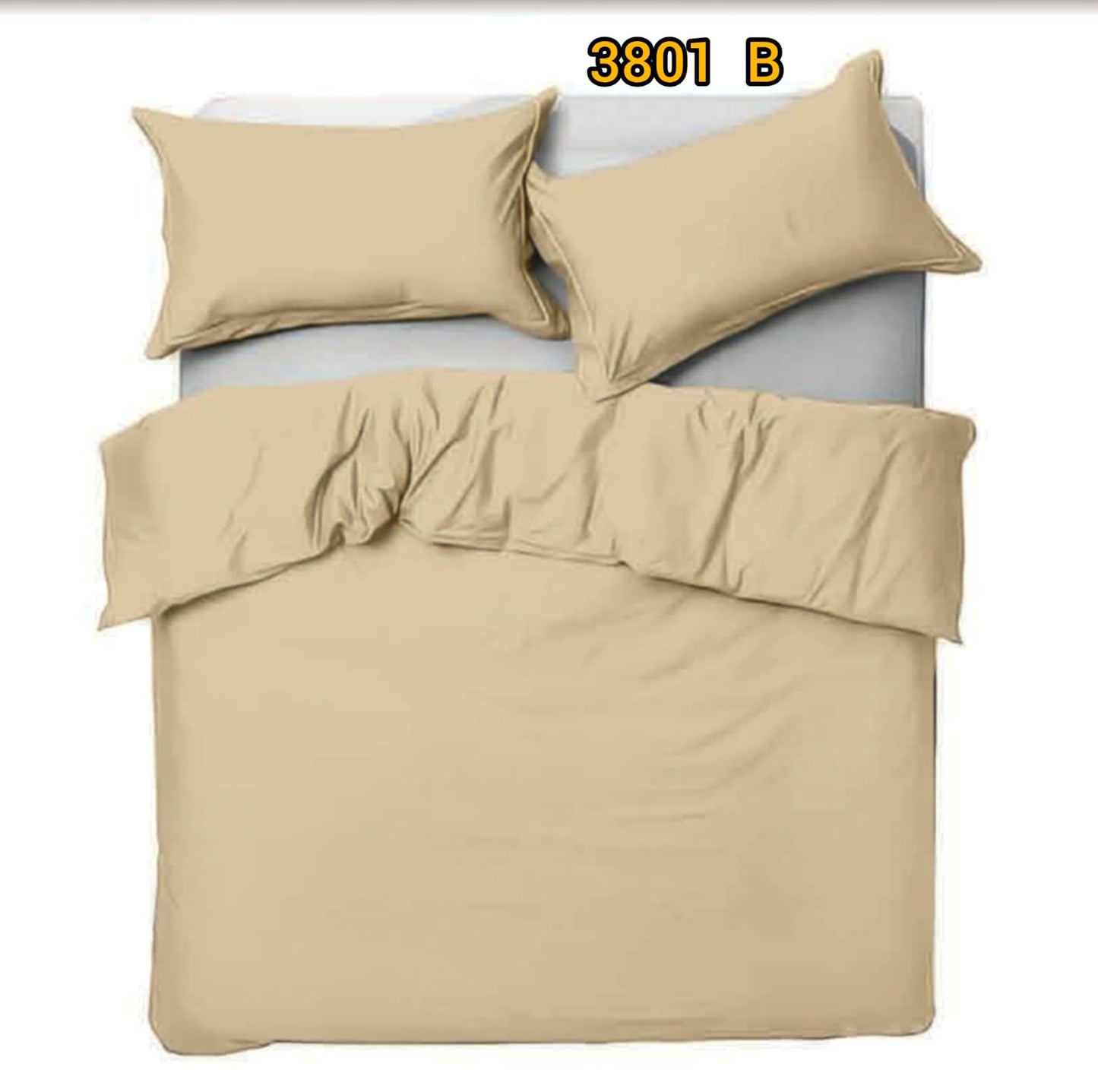 Cotton dyed King size bedsheet 3801