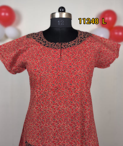 Cotton nstyle aline pattern nighties 11248