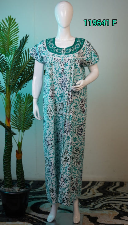Cotton Batik Print  Nighties 119641