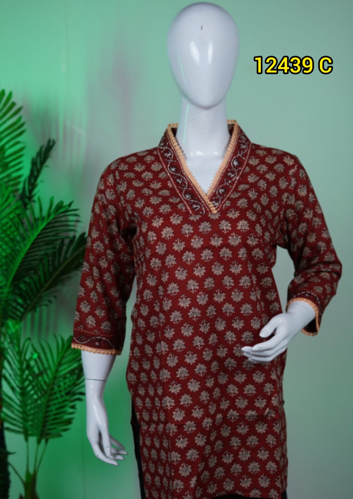 Cotton short Tops 12439