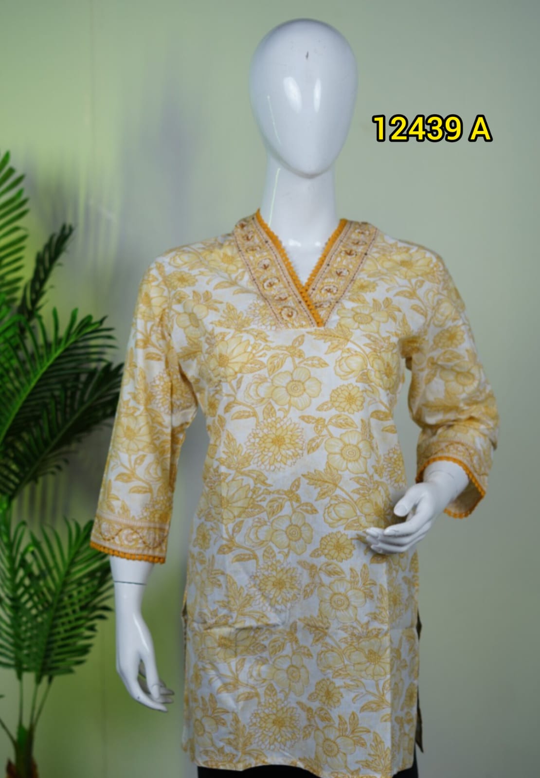 Cotton short Tops 12439