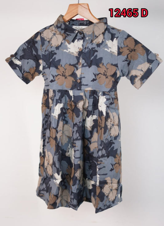 Rayon Kids Frocks 12465