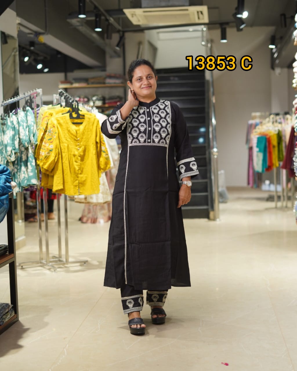 Cord Sets With Embroidery Work | Search Code 13853 A