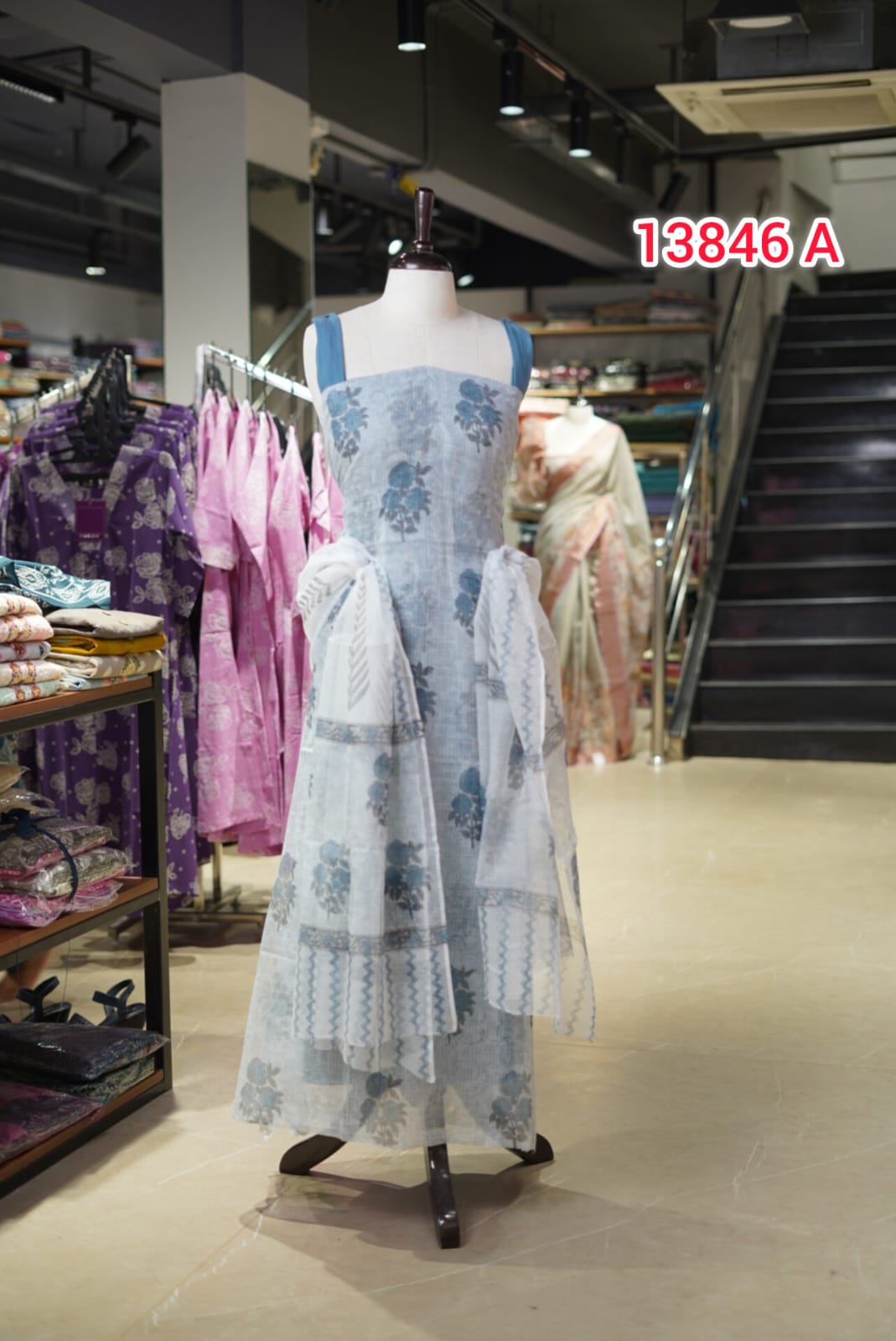 Cota Doriya Fabrics Unstitched Salwar Suits | Search Code 13846