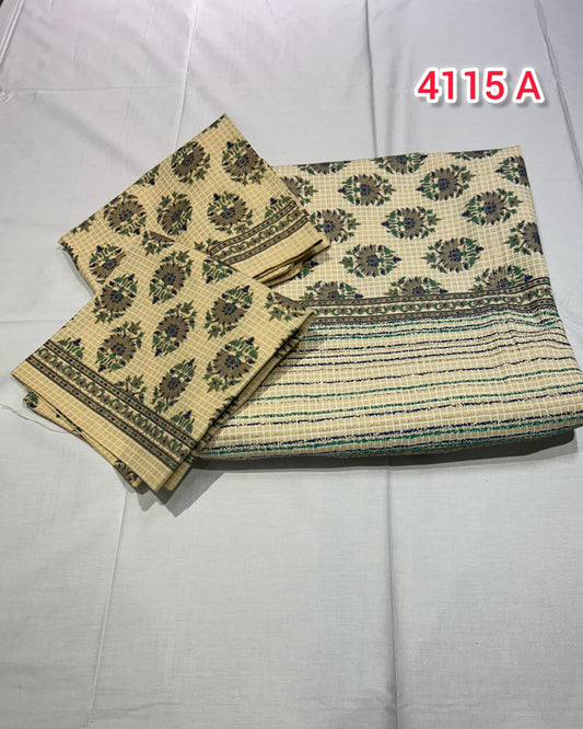 Jaipur Cotton Queen Size Bedsheet | Search Code 4115