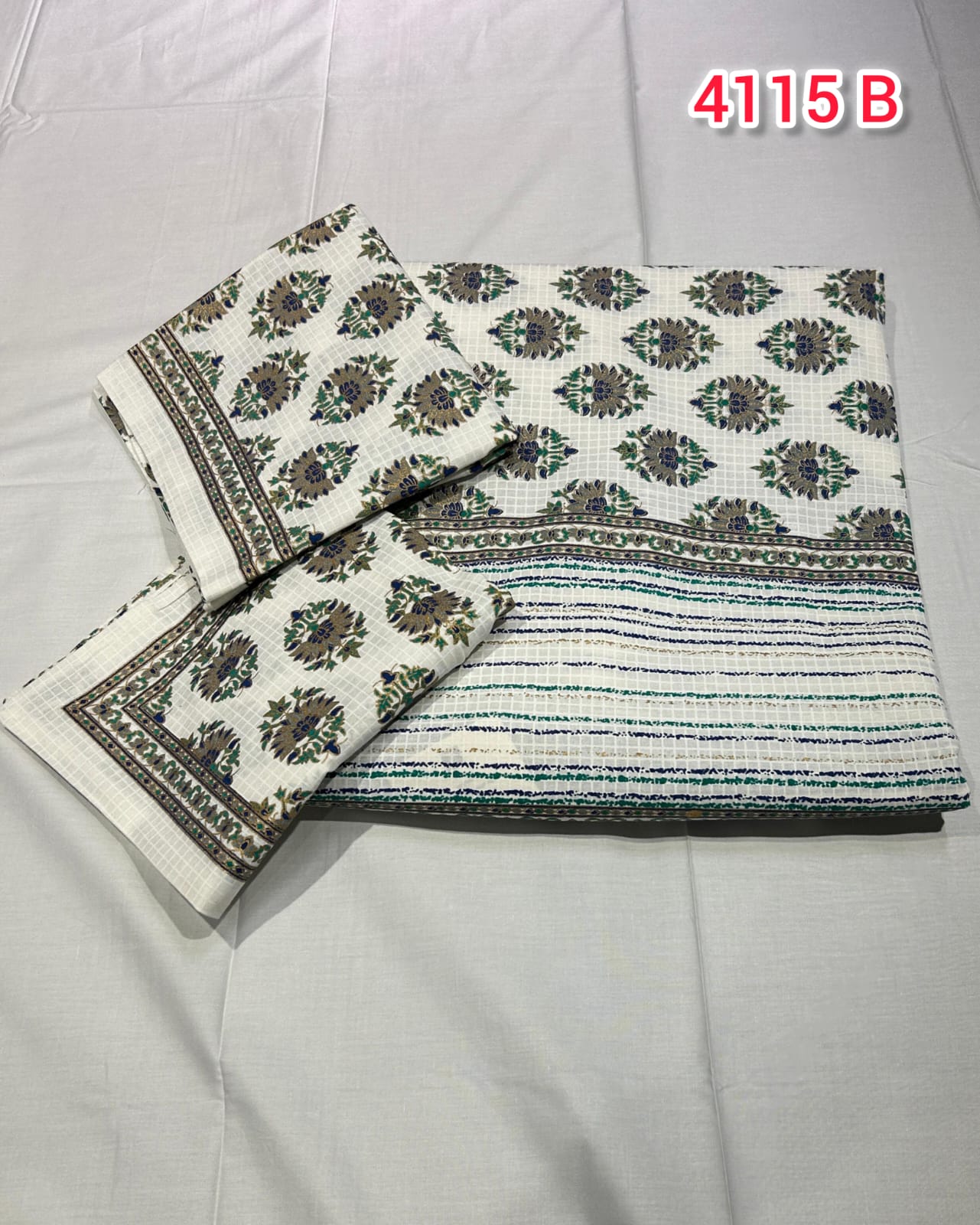 Jaipur Cotton Queen Size Bedsheet | Search Code 4115