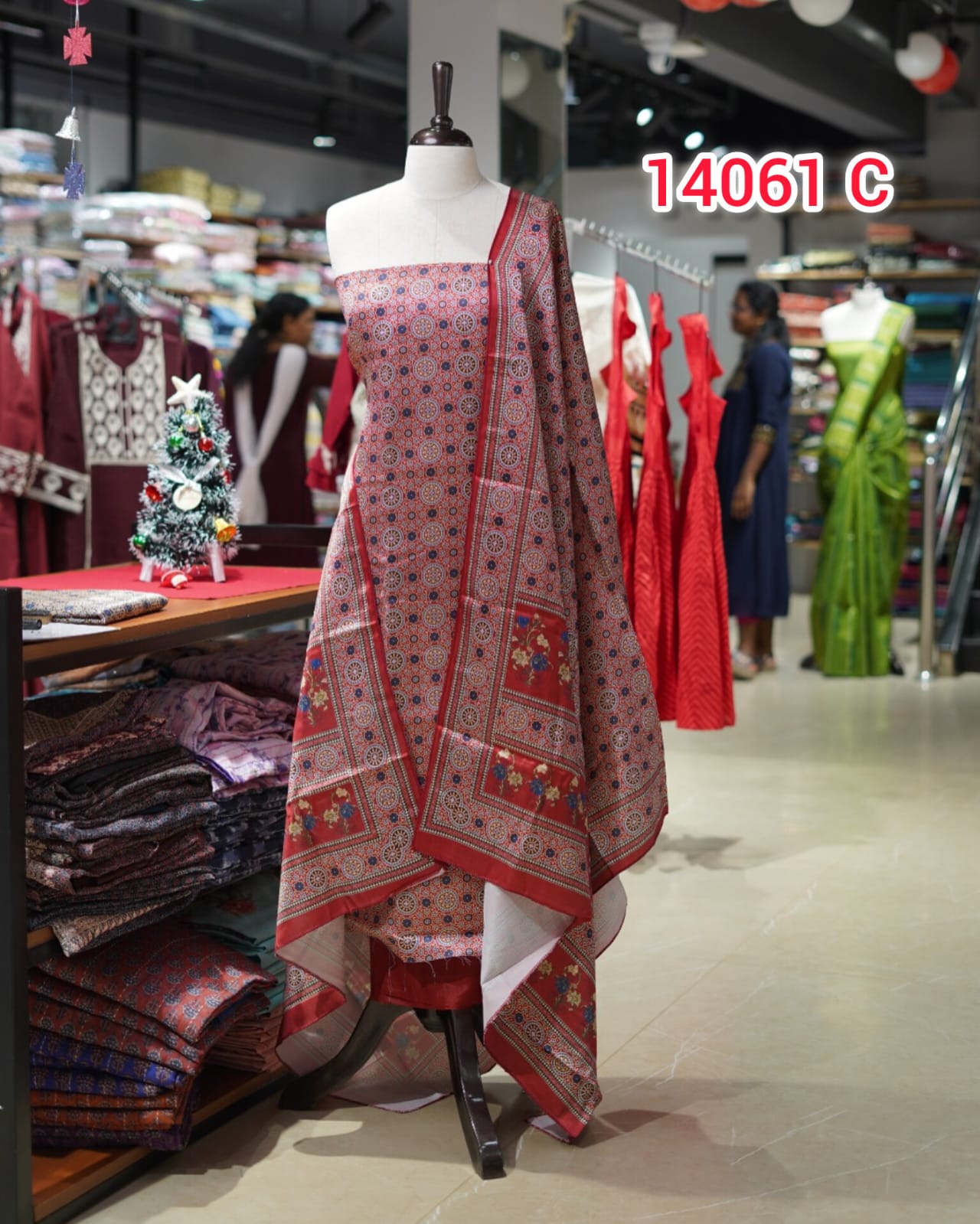 Unstitched Salwar Set   | Search Code 14061