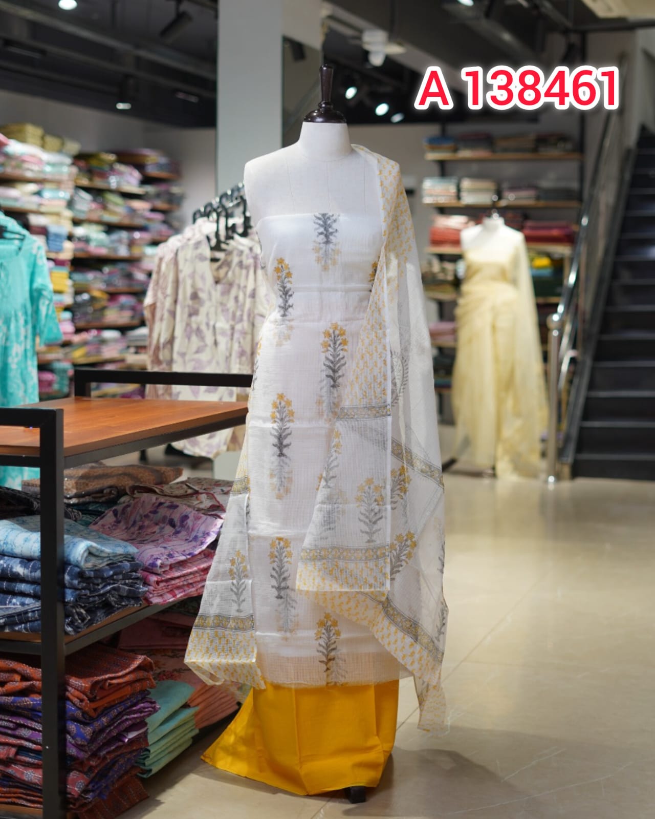 Cota Doriya Unstitched Salwar Suits   | Search Code 138461