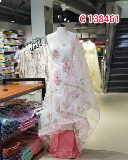 Cota Doriya Unstitched Salwar Suits   | Search Code 138461