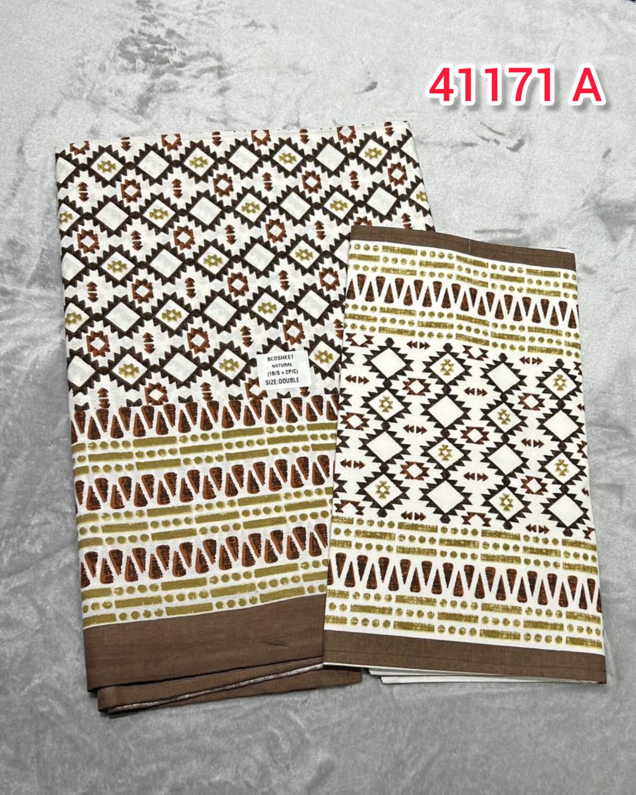 Pure Jaipur Cotton Queen Size Bedsheet | Search Code 41171