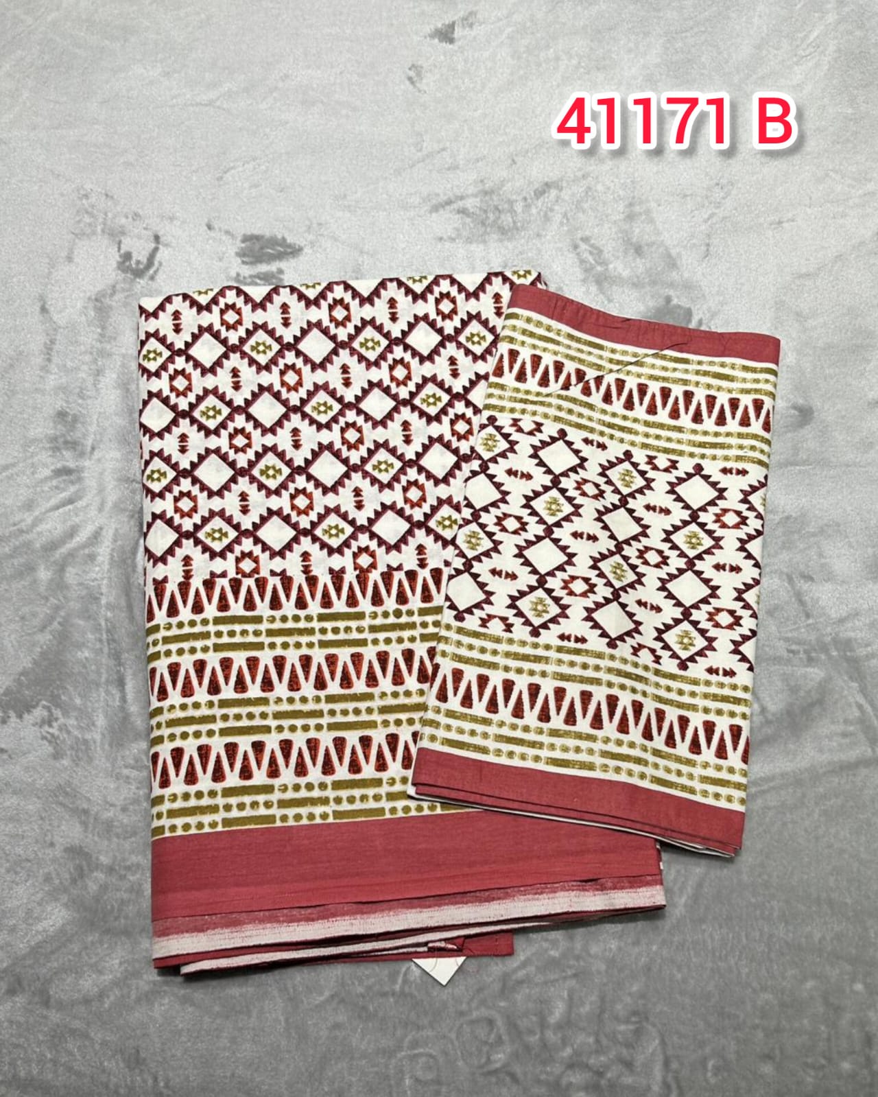 Pure Jaipur Cotton Queen Size Bedsheet | Search Code 41171