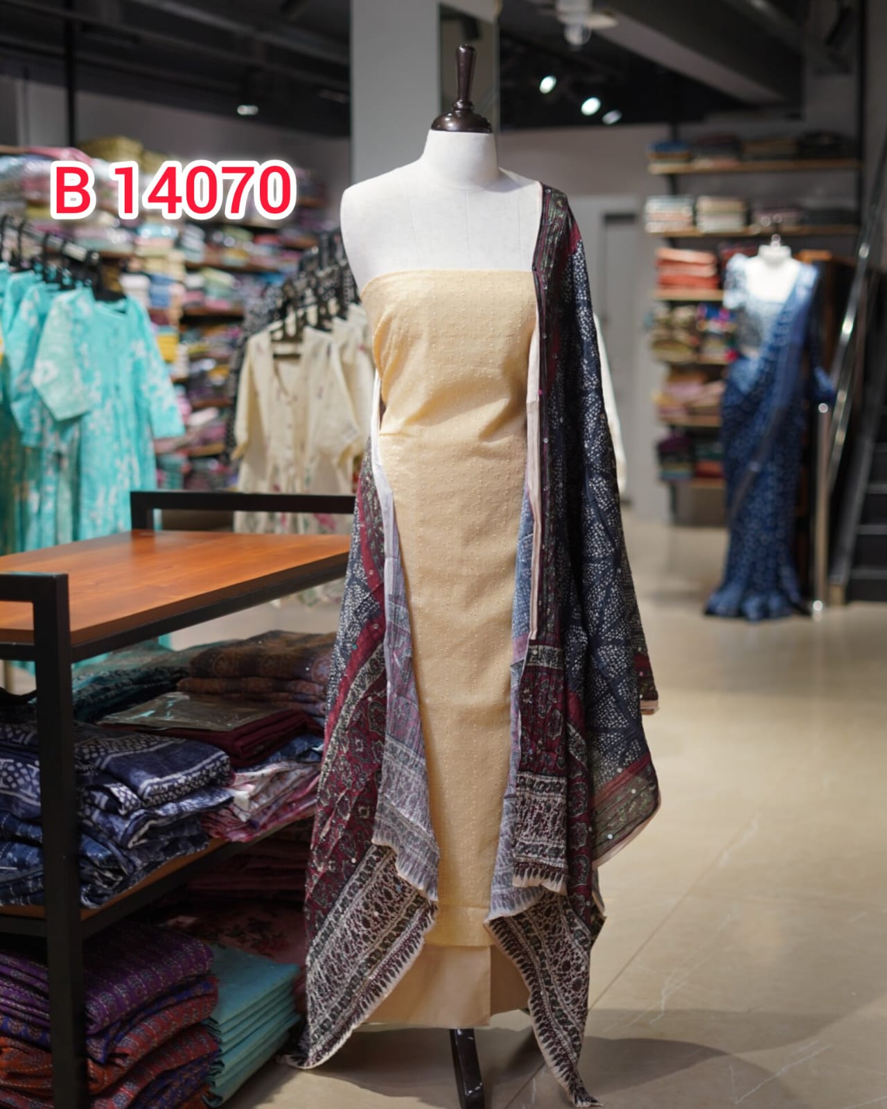 Hakoba Fabric Unstitched Salwar Set | Search Code 14070