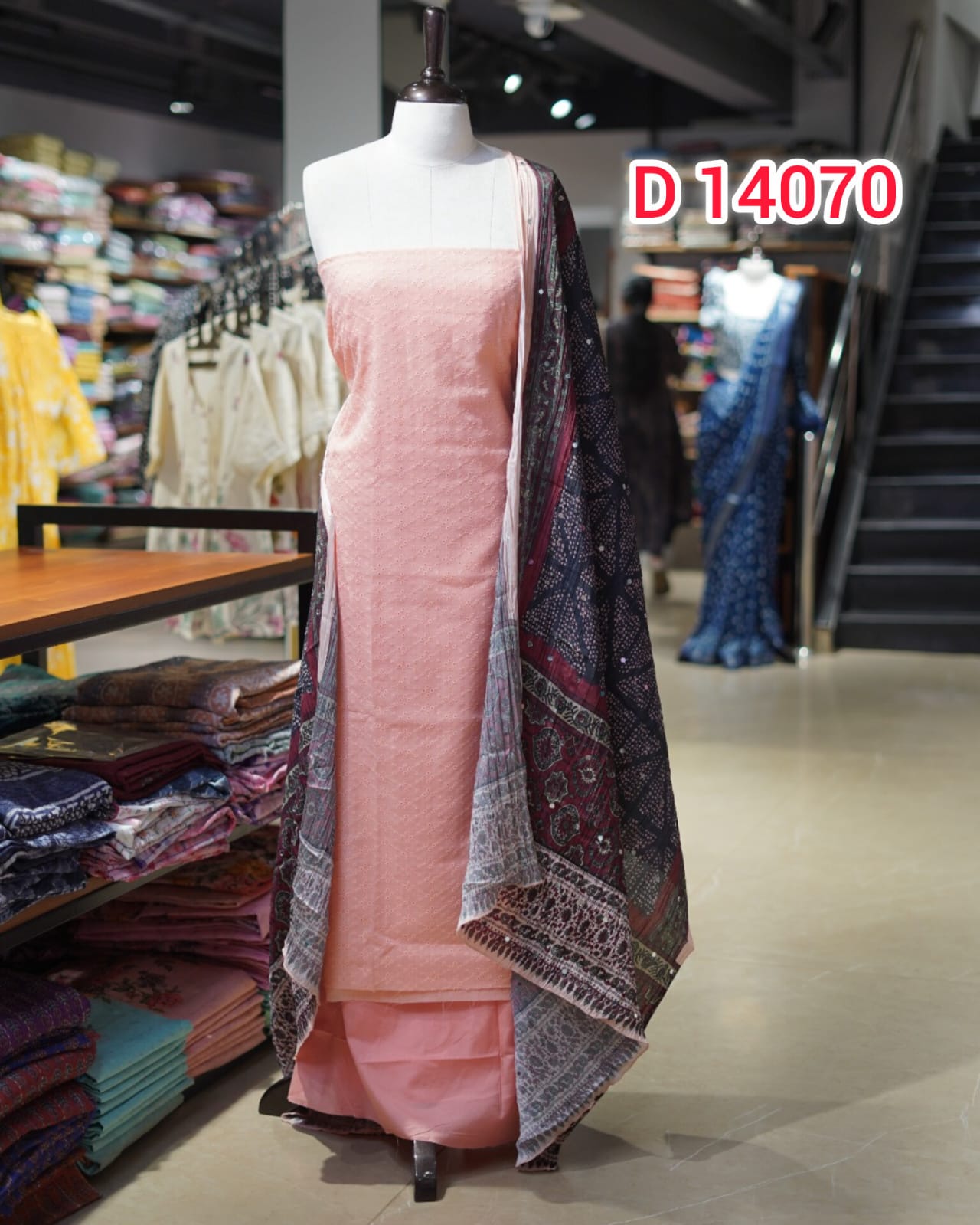 Hakoba Fabric Unstitched Salwar Set | Search Code 14070