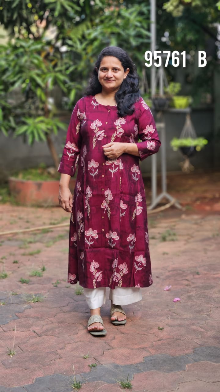 Muslin Silk Kurthi 95761