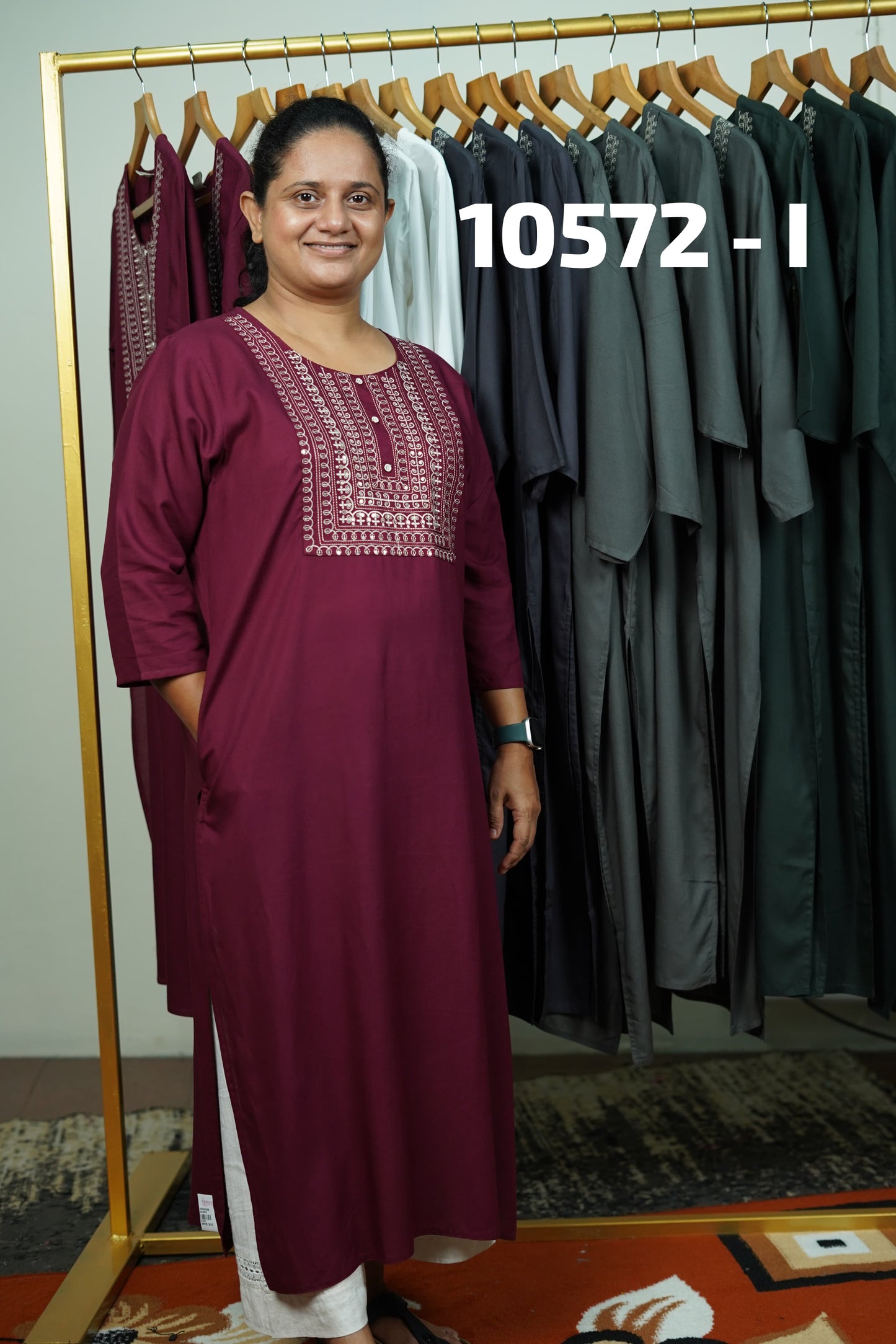 Rayon daily wear kurthi 10572